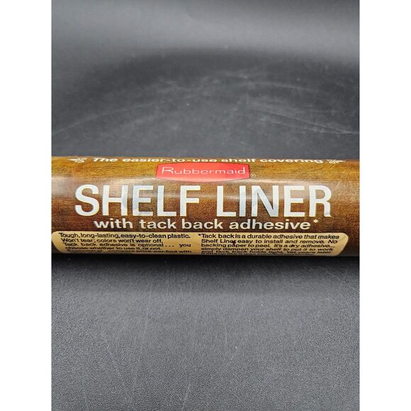 Vintage Brown Flower Crazy Daisy Spring Blossom Rubbermaid Shelf Liner 1607 Choc - Picture 2 of 4